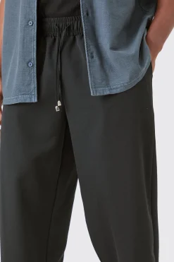 boohooMAN Drawcord Waist Oversized Skate Trousers | UK| Suits & Tailoring|Trousers