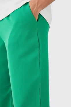 boohooMAN Drawcord Waist Straight Trousers | UK| Suits & Tailoring|Trousers