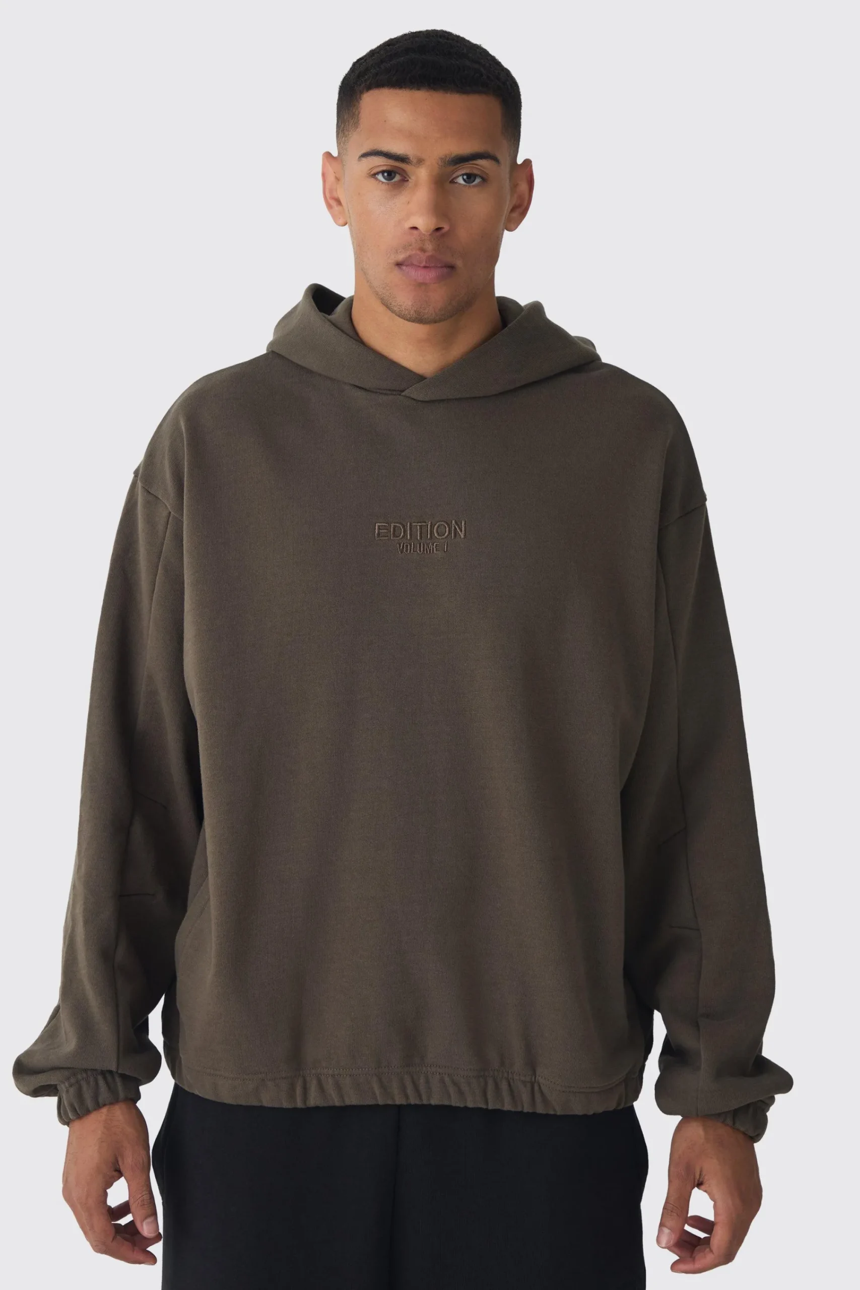 boohooMAN EDITION Oversized Boxy Heavyweight Hoodie | UK| Hoodies & Sweatshirts