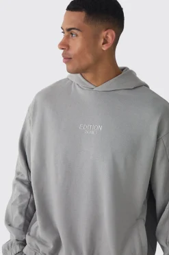 boohooMAN EDITION Oversized Boxy Heavyweight Hoodie | UK| Hoodies & Sweatshirts