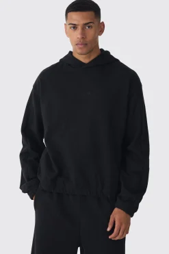boohooMAN EDITION Oversized Boxy Heavyweight Hoodie | UK| Hoodies & Sweatshirts