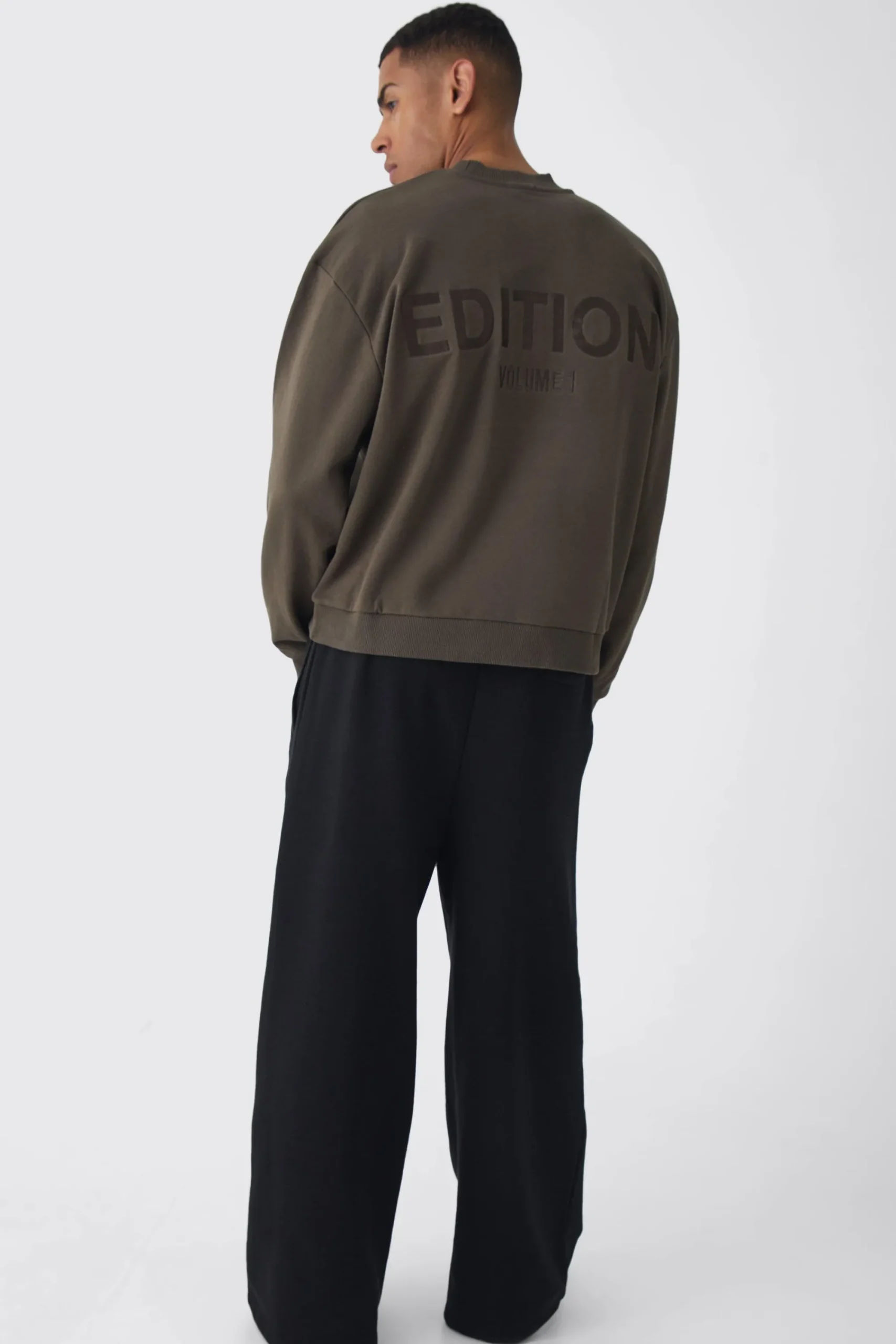 boohooMAN EDITION Oversized Extended Neck Heavyweight Sweatshirt | UK| Hoodies & Sweatshirts