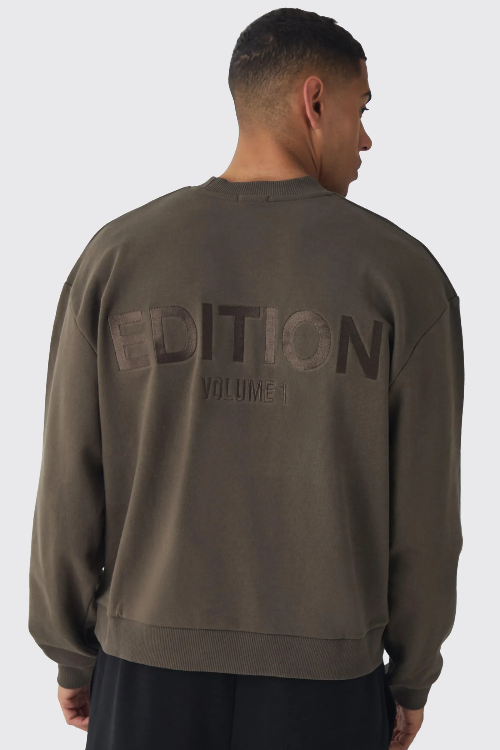 boohooMAN EDITION Oversized Extended Neck Heavyweight Sweatshirt | UK| Hoodies & Sweatshirts