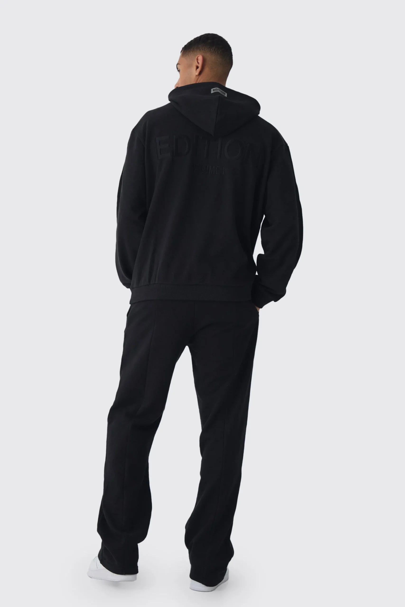 boohooMAN EDITION Oversized Heavyweight 1/4 Zip Pintuck Hoodie | UK| Hoodies & Sweatshirts