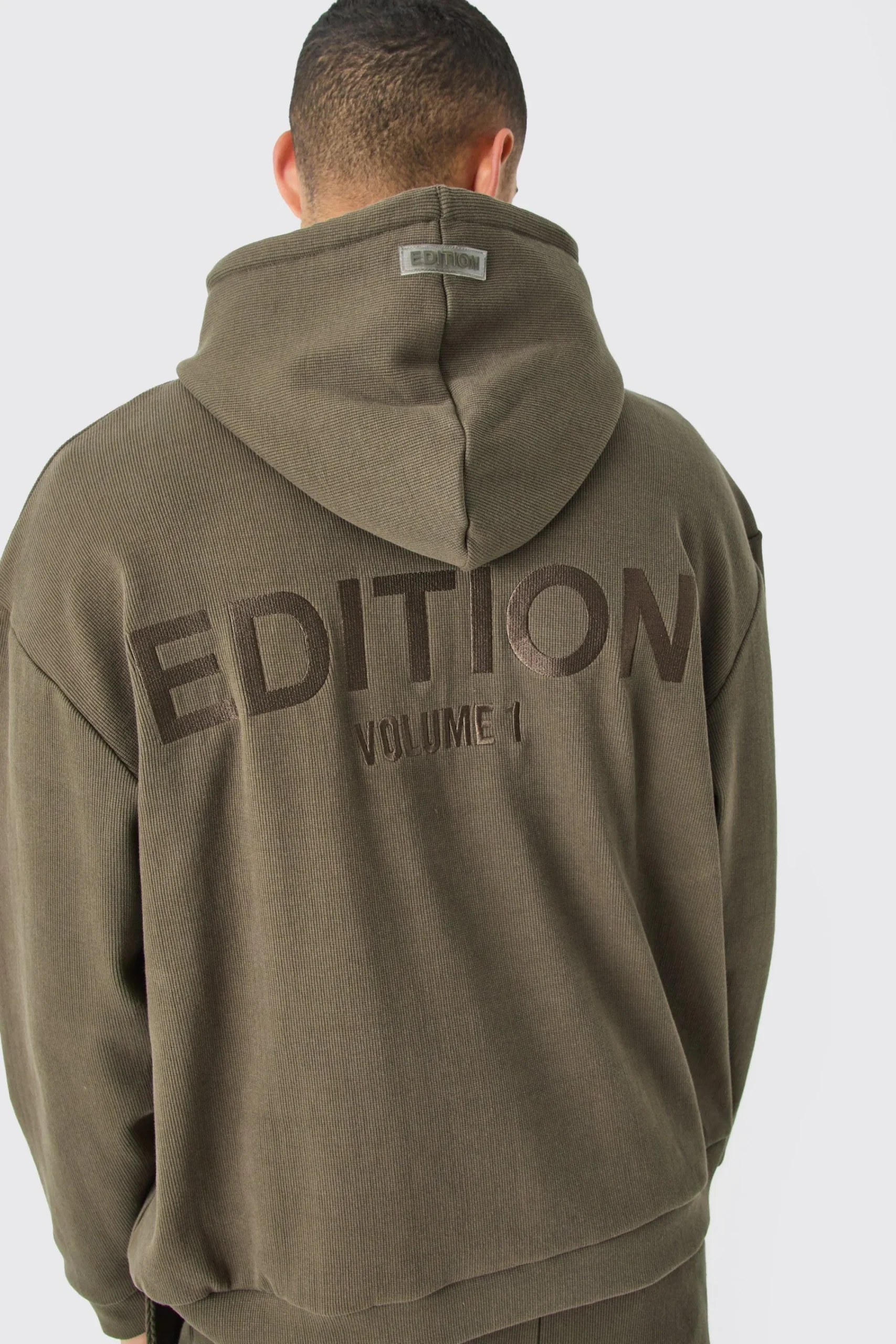 boohooMAN EDITION Oversized Heavyweight Ribbed Hoodie | UK| Hoodies & Sweatshirts