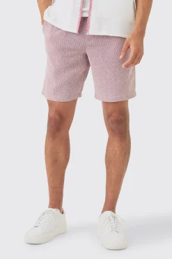 boohooMAN Elastic Waist Textured Comfort Short | UK| Sets & Co-Ords