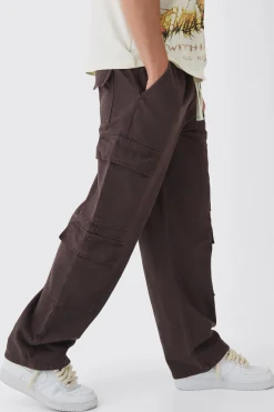 boohooMAN Elasticated Baggy Fit Multi Cargo Trousers | UK| Trousers|Cargos
