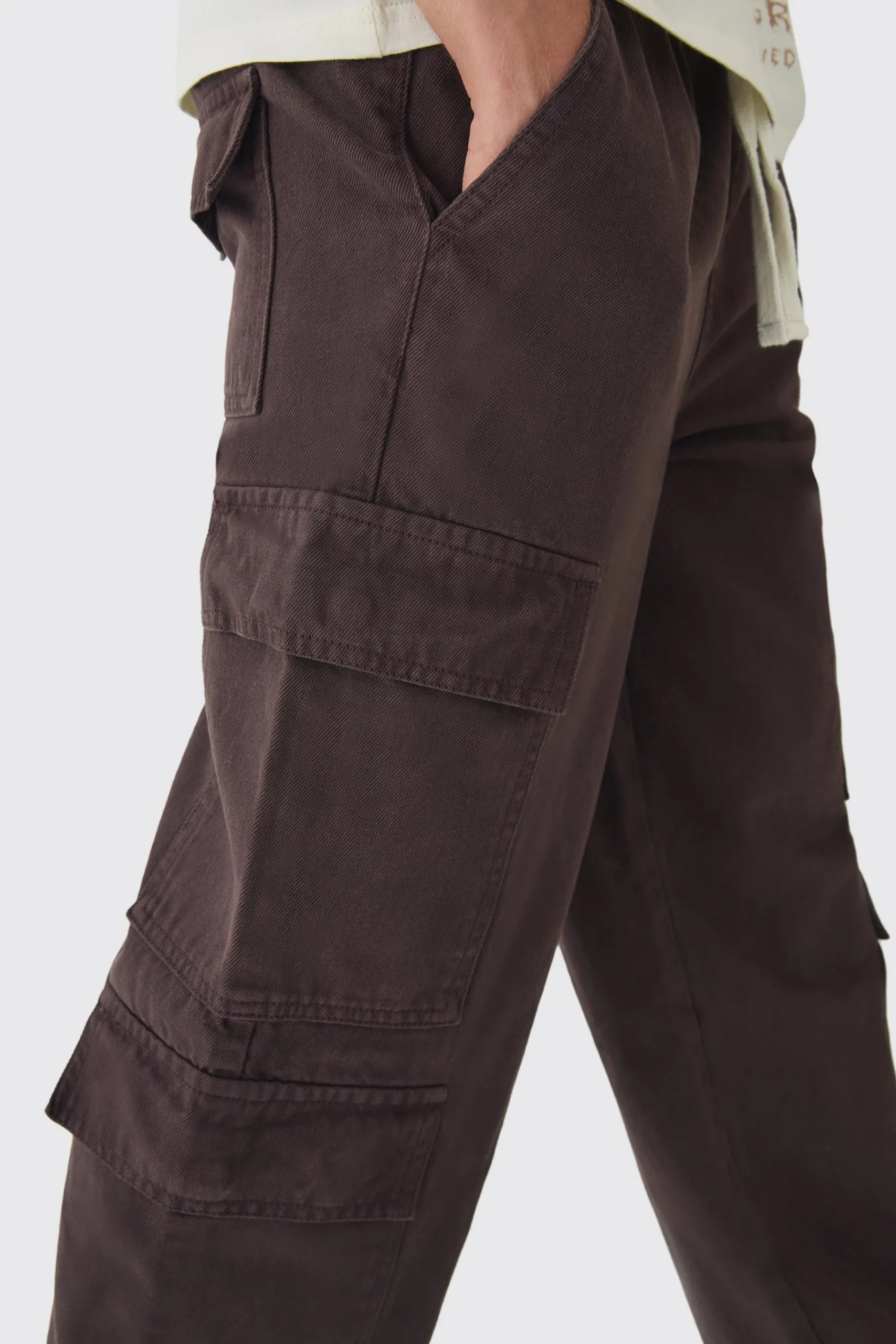 boohooMAN Elasticated Baggy Fit Multi Cargo Trousers | UK| Trousers|Cargos