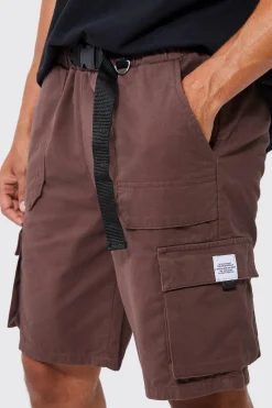boohooMAN Elasticated Relaxed Cargo Short With Tab | UK| Shorts