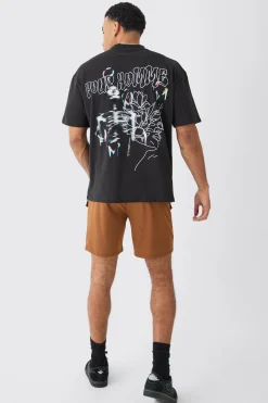 boohooMAN Elasticated Relaxed Technical Stretch Cargo With Zip | UK| Shorts