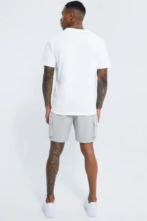 boohooMAN Elasticated Slim Cargo Short With Pintuck | UK| Shorts