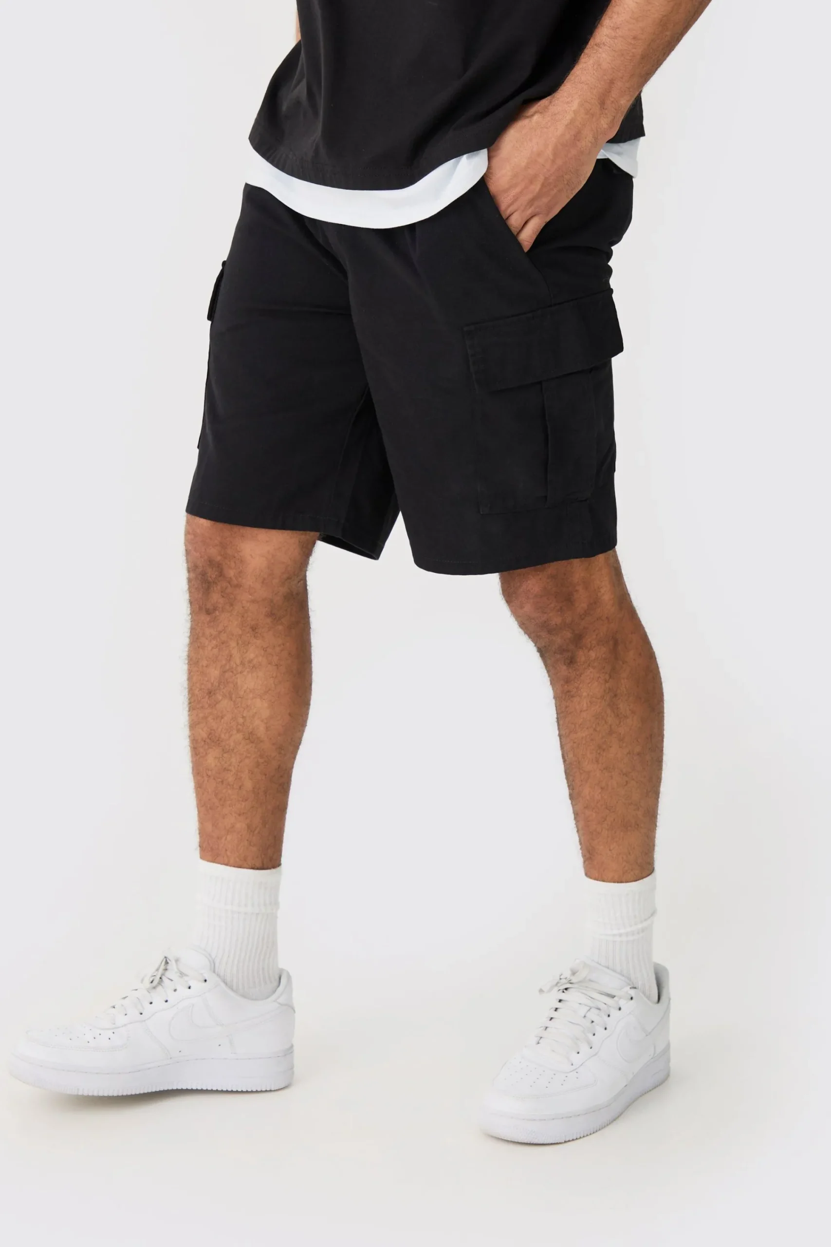 boohooMAN Elasticated Waist Relaxed Fit Cargo Shorts | UK| Shorts
