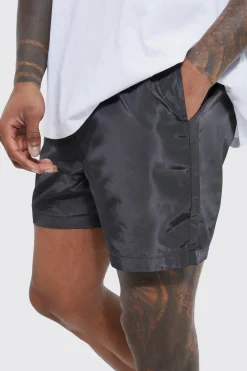 boohooMAN Elasticated Waist Comfort Nylon Short | UK| Shorts