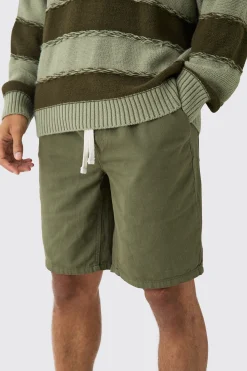 boohooMAN Elasticated Waist Drawcord Detail Relaxed Fit Shorts In | UK| Shorts