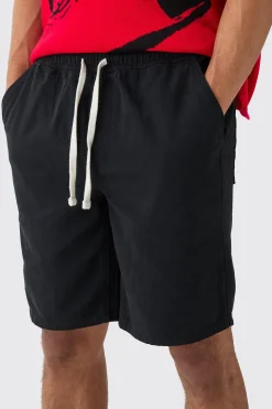 boohooMAN Elasticated Waist Drawcord Detail Relaxed Fit Shorts In | UK| Shorts