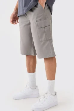 boohooMAN Elasticated Waist Relaxed Fit Longer Length Cargo Shorts | UK| Shorts