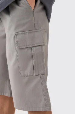boohooMAN Elasticated Waist Relaxed Fit Longer Length Cargo Shorts | UK| Shorts