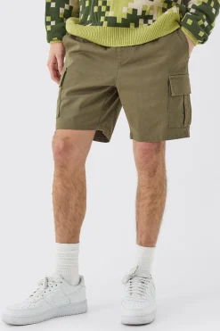 boohooMAN Elasticated Waist Skinny Fit Cargo Shorts | UK| Shorts