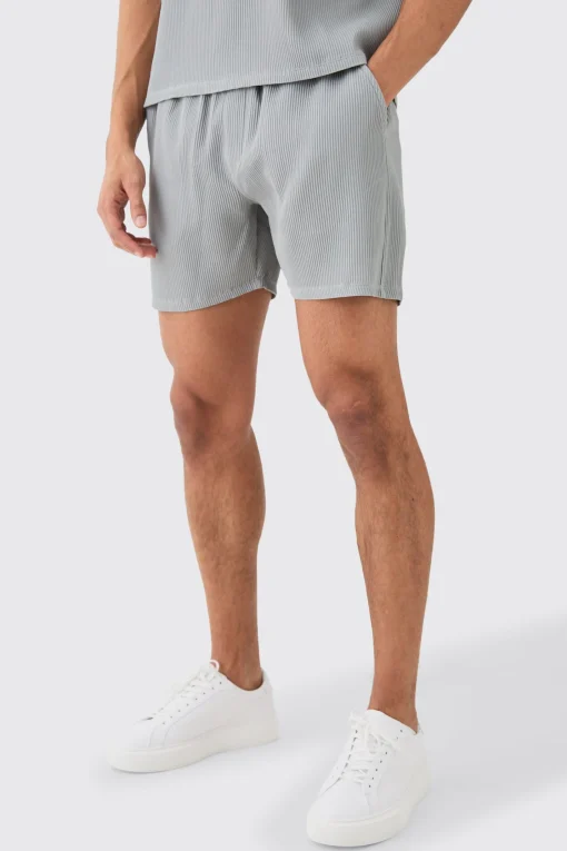 boohooMAN Elasticated Waist Pleated Drawcord Shorts | UK| Shorts