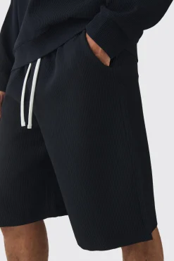 boohooMAN Elasticated Waist Pleated Jorts | UK| Shorts