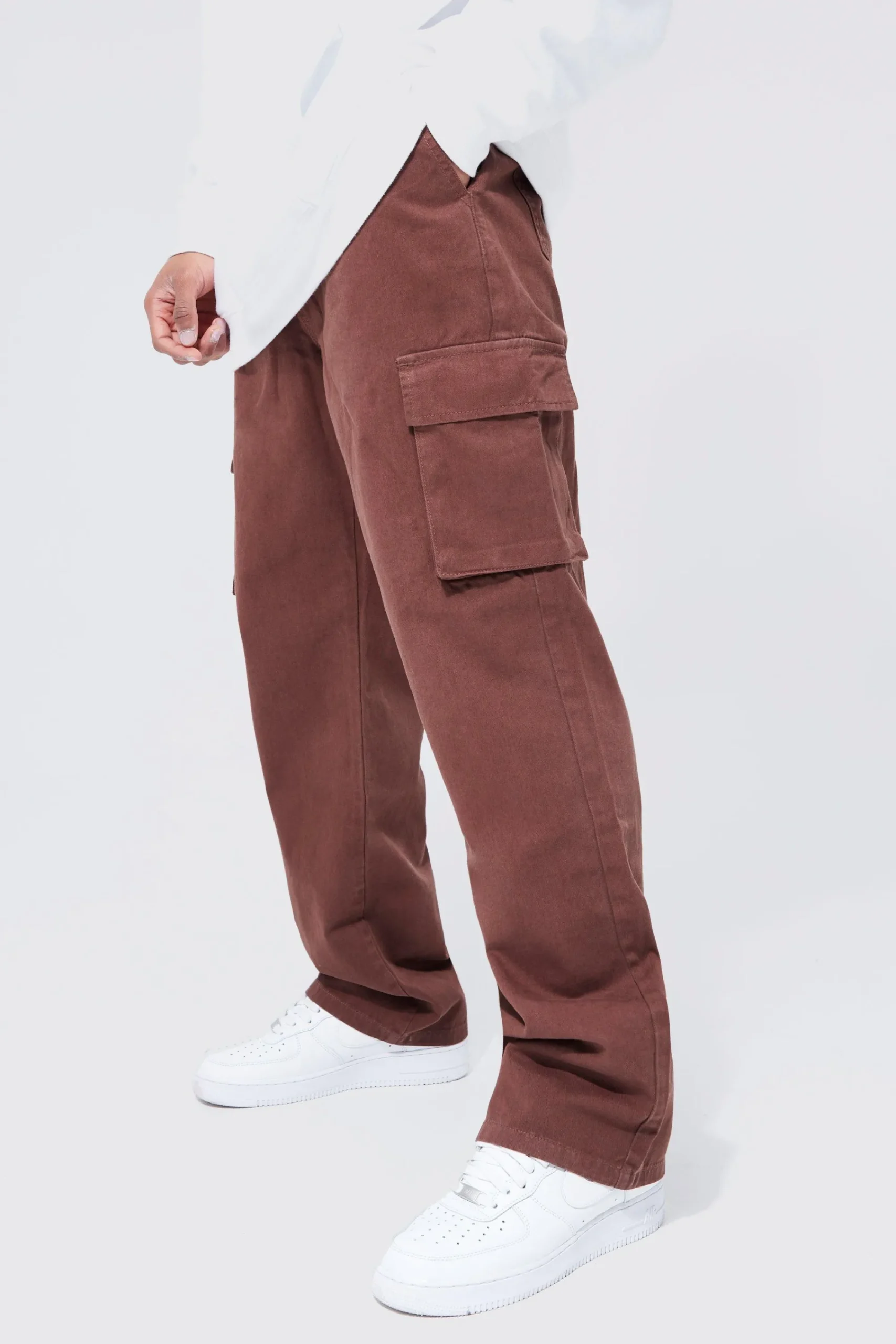boohooMAN Elasticated Waist Relaxed Fit Cargo Trouser | UK| Trousers