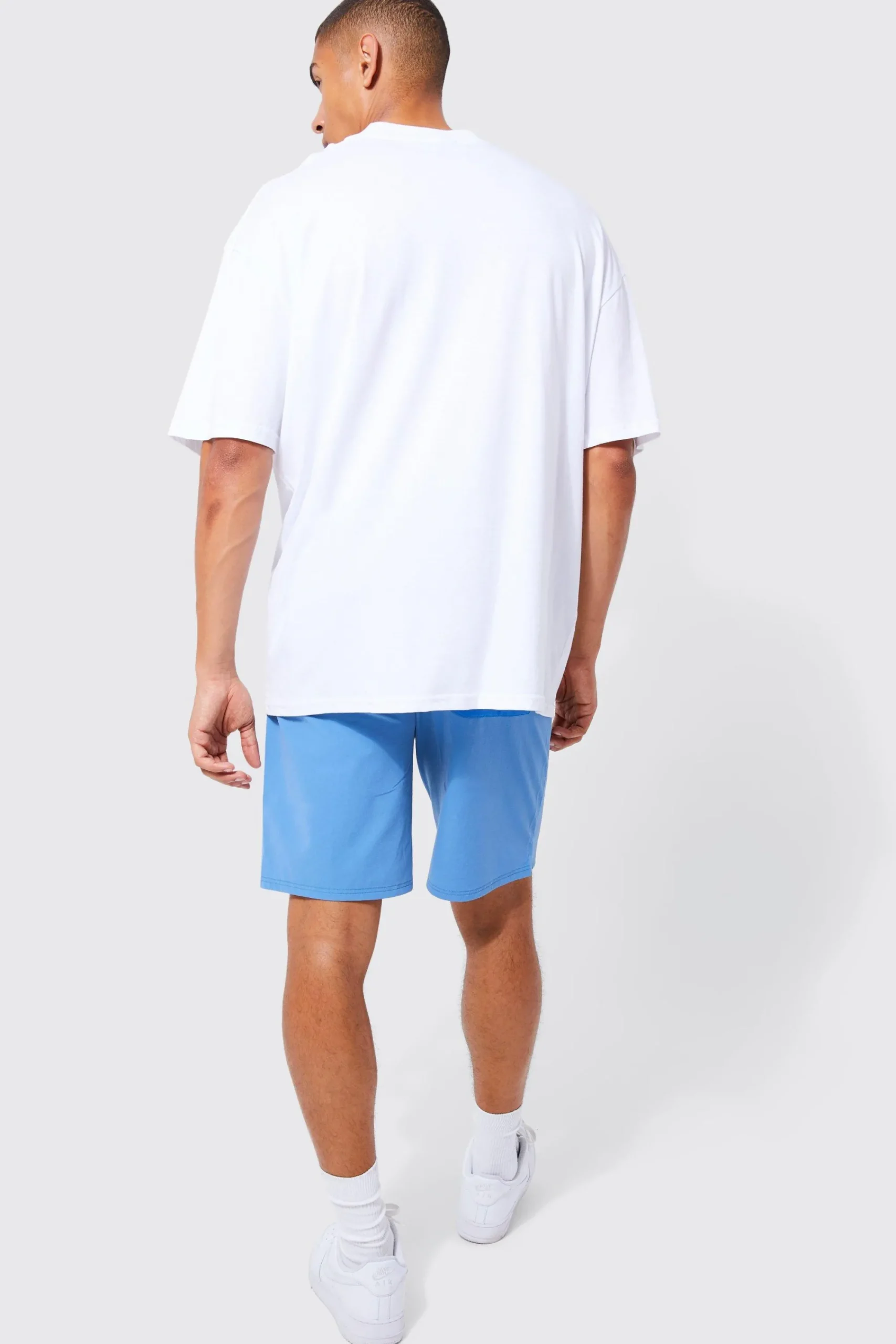 boohooMAN Elasticated Waist Relaxed Fit Branded Colour Block Cargo Shorts | UK| Shorts