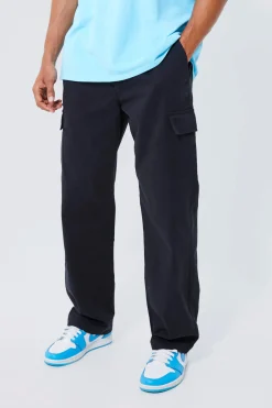 boohooMAN Elasticated Waist Relaxed Fit Cargo Trouser | UK| Trousers|Cargos