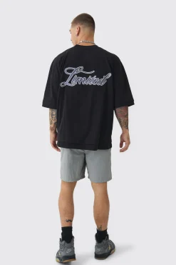 boohooMAN Elasticated Waist Relaxed Side Piping Shell Short Shorts In | UK| Shorts