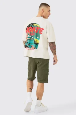 boohooMAN Elasticated Waist Ripstop Bungee Cargo Short | UK| Shorts
