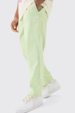 boohooMAN Elasticated Waist Skate Cord Trouser In | UK| Trousers