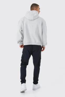 boohooMAN Elasticated Waist Skinny Fit Cargo Trouser | UK| Trousers