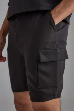 boohooMAN Elasticated Waist Skinny Fit Cargo Shorts | UK| Shorts