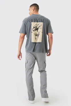 boohooMAN Elasticated Waist Slim Fit Cargo Split Hem Trouser | UK| Trousers|Cargos