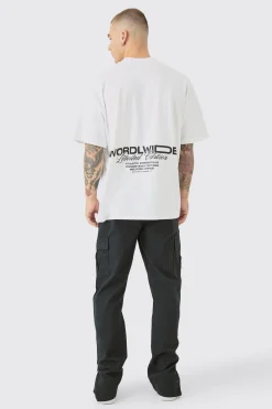 boohooMAN Elasticated Waist Slim Fit Cargo Split Hem Trouser | UK| Trousers|Cargos