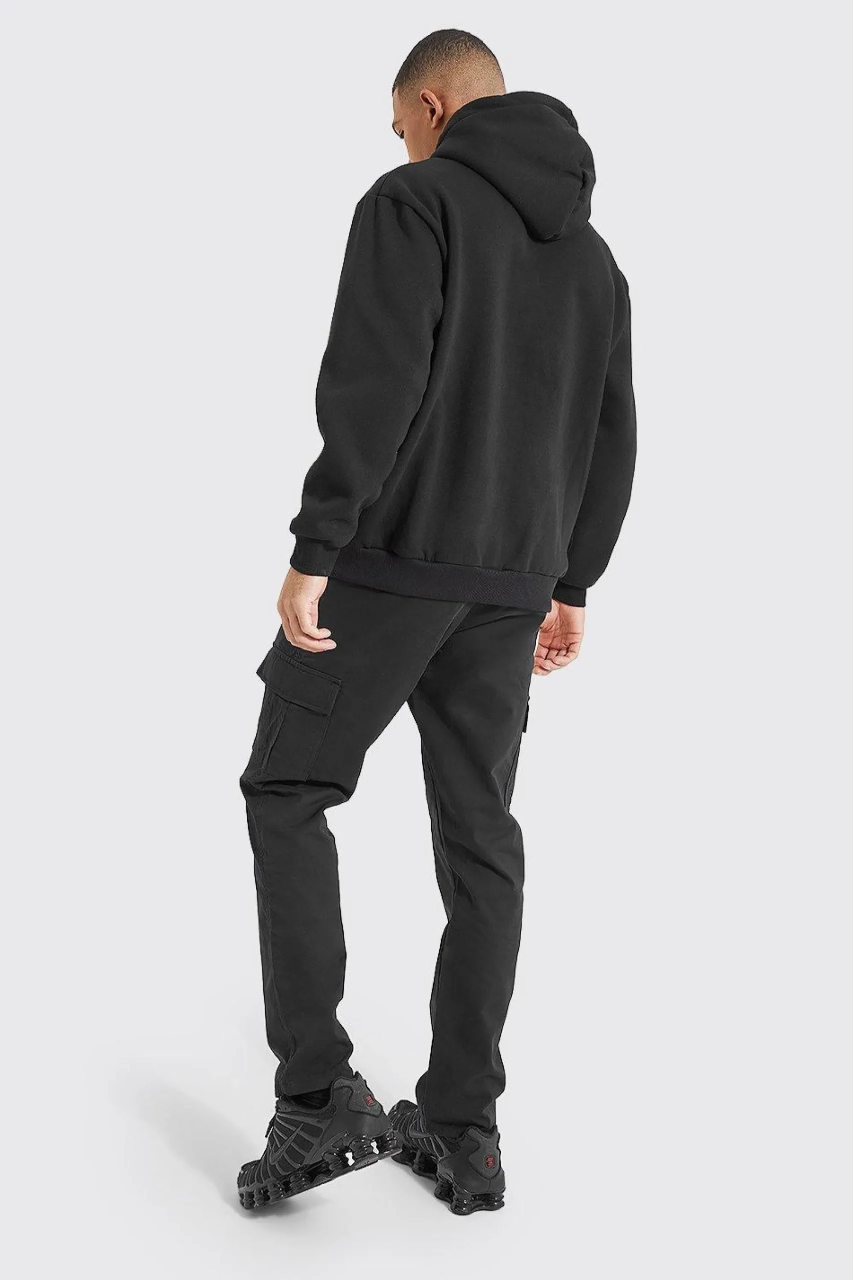 boohooMAN Elasticated Waist Straight Leg Twill Cargo Trouser | UK| Trousers|Cargos