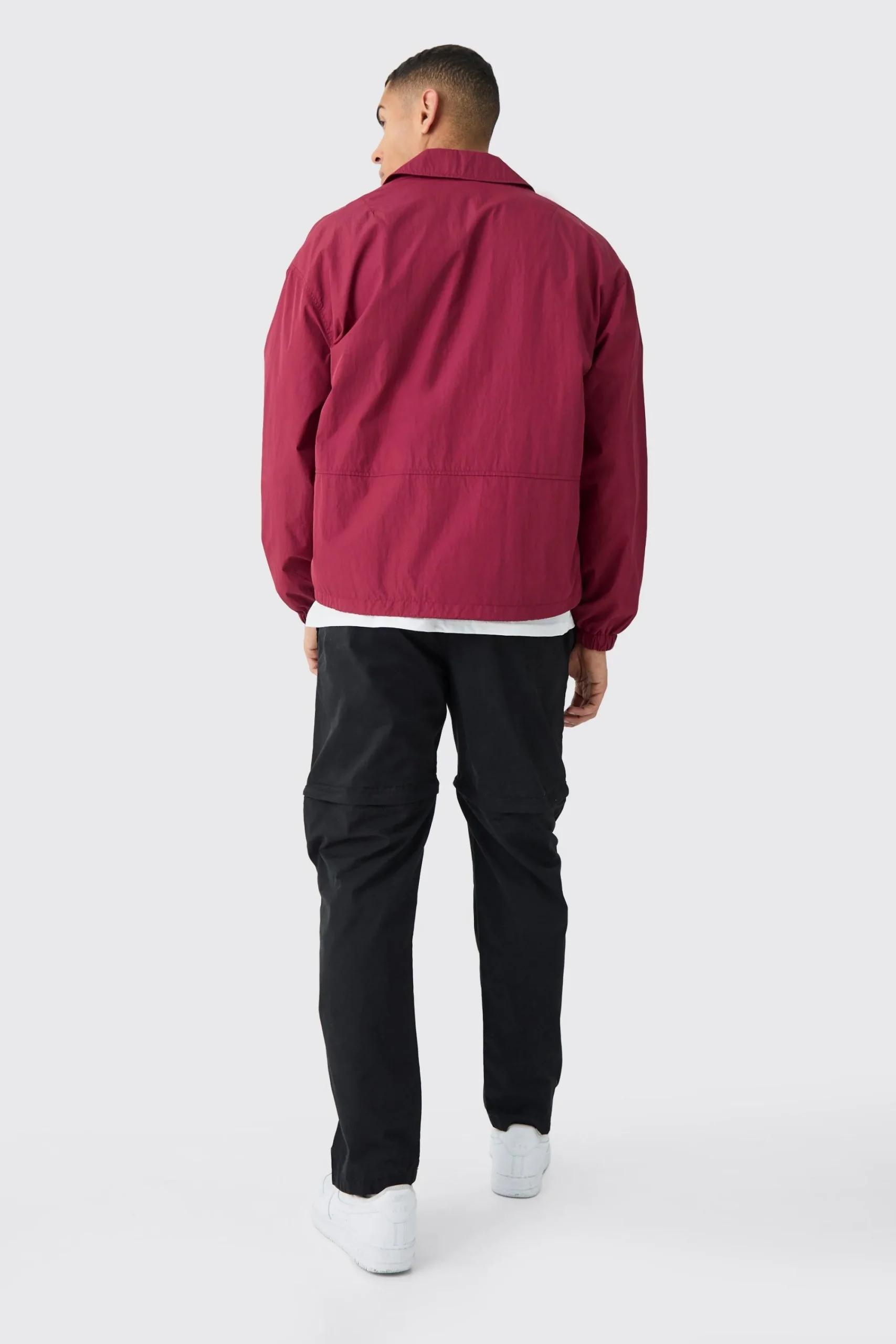 boohooMAN Elasticated Waist Straight Zip Off Trouser | UK| Trousers|Cargos