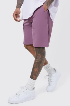 boohooMAN Elasticated Waist Technical Stretch Comfort Fit Shorts | UK| Shorts