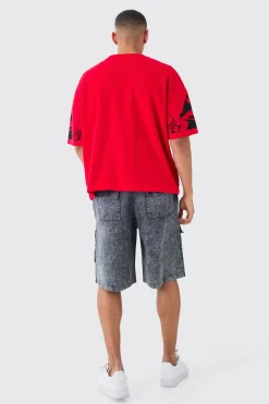 boohooMAN Elasticated Waist Washed Cargo Jorts | UK| Shorts
