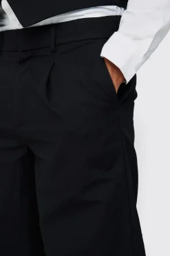 boohooMAN Elasticated Waistband Linen Blend Wide Leg Trousers | UK| Suits & Tailoring|Trousers