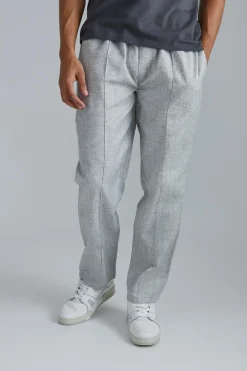 boohooMAN Elasticated Waistband Straight Leg Trouser | UK| Sets & Co-Ords