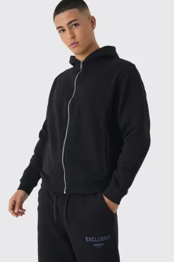 boohooMAN Exclusive Highbuild Print Zip Through Hooded Tracksuit | UK| Tracksuits