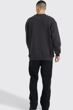 boohooMAN Extended Neck Sweatshirt Gusset Tracksuit | UK| Tracksuits