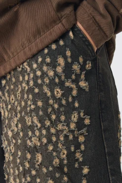 boohooMAN Extreme Baggy Rigid All Over Distressed Jeans | UK| Jeans