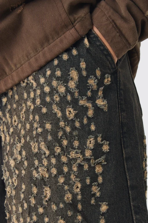 boohooMAN Extreme Baggy Rigid All Over Distressed Jeans | UK| Jeans