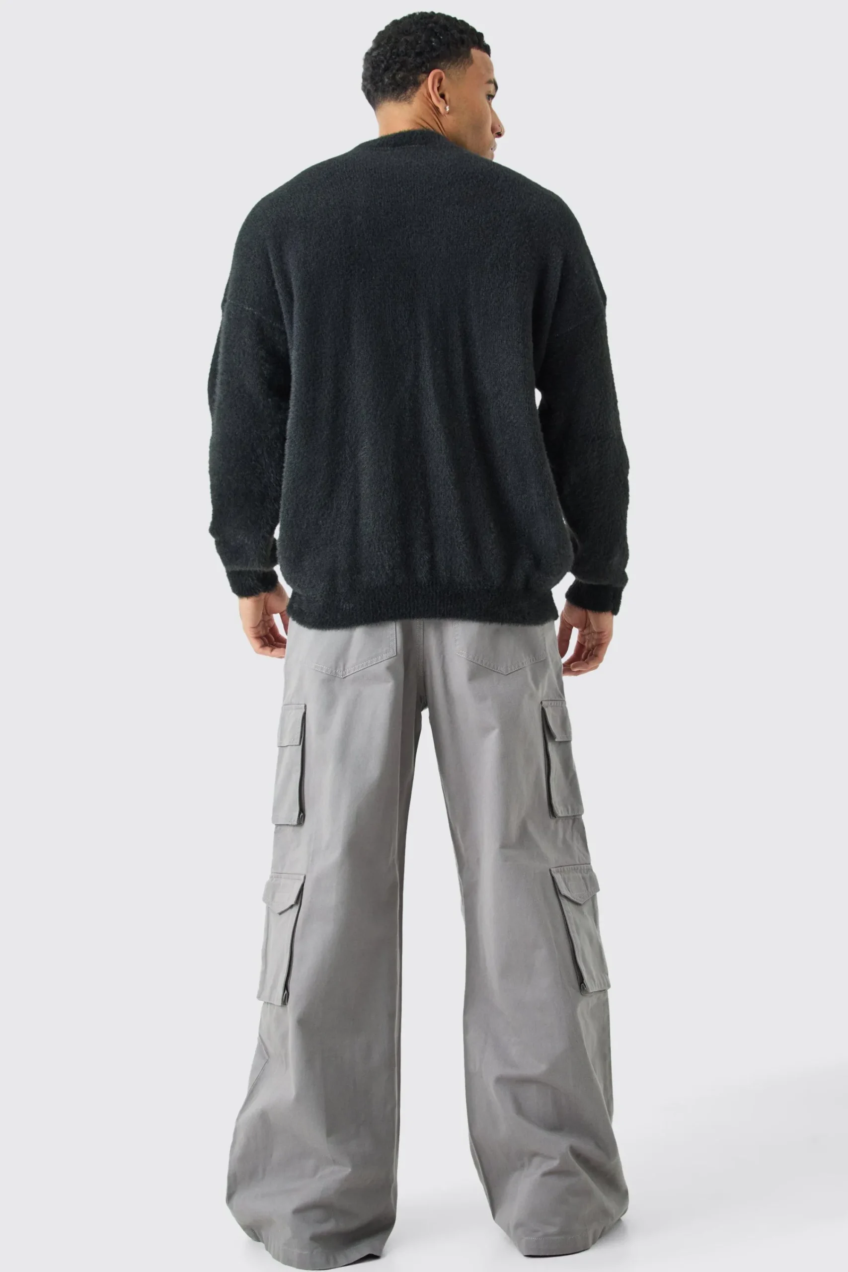 boohooMAN Extreme Baggy Rigid Multi Cargo Pocket Trousers | UK| Trousers|Cargos