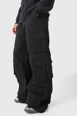 boohooMAN Extreme Baggy Rigid Multi Cargo Pocket Trousers | UK| Trousers|Cargos