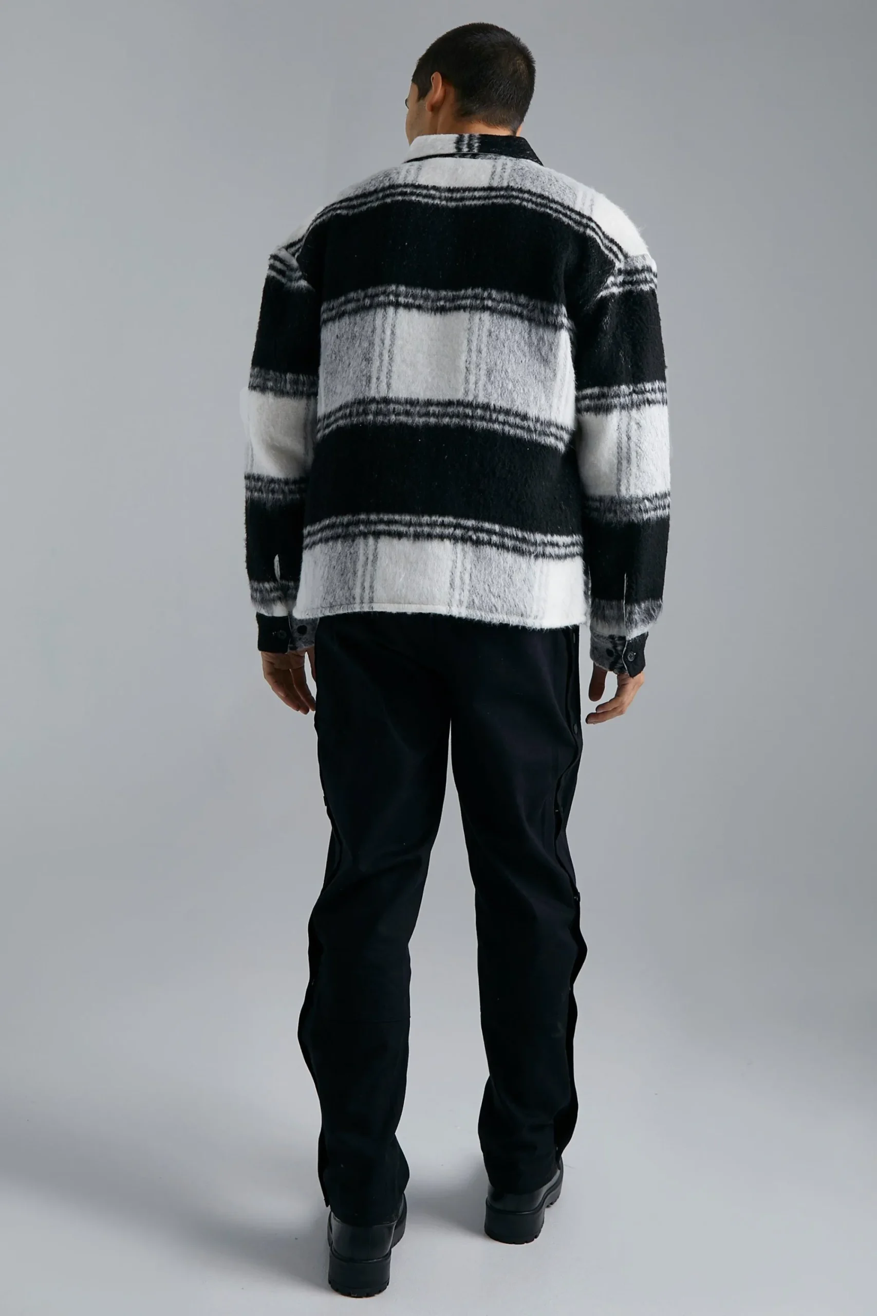 boohooMAN Extreme Heavy Brushed Check Boxy Overshirt | UK| Shirts