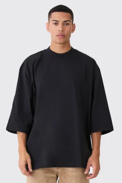 Extreme Oversized Extended Neck Heavy Weight T-shirt | UK^boohooMAN New