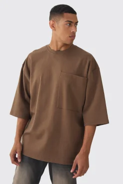 Extreme Oversized Heavyweight Interlock T-shirt | UK^boohooMAN New