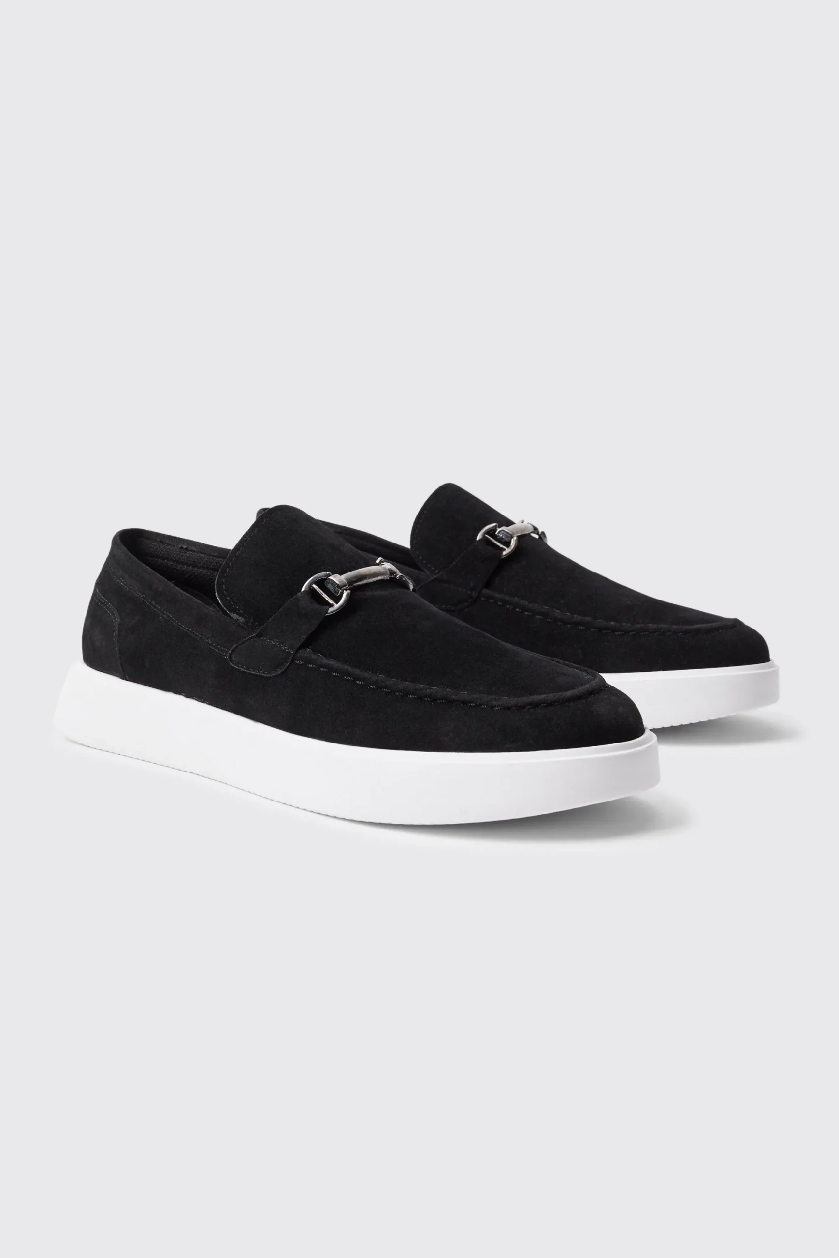 boohooMAN Faux Suede Chunky Snaffle Loafer | UK| Smart Shoes